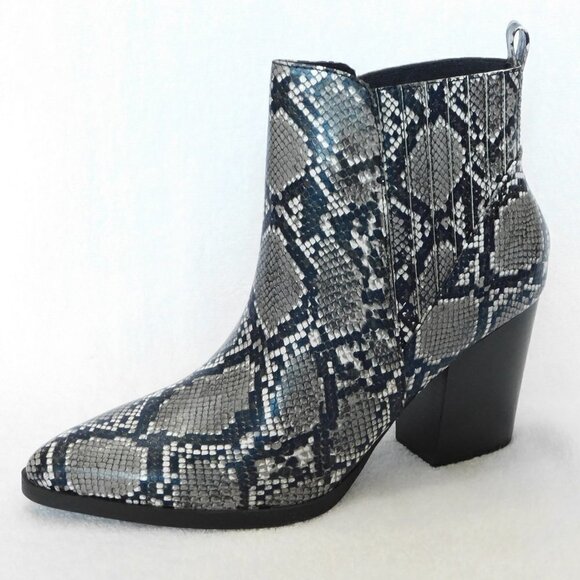 W400 Indigo Rd Snake Print Adore Ankle Booties 11M - Picture 2 of 5